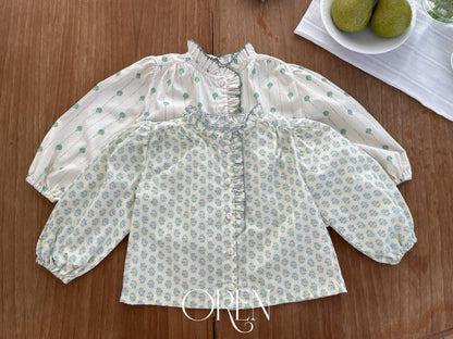 【予約商品】Corret floral shirt [Oren] (26SS)【2026年3月中旬以降順次発送】