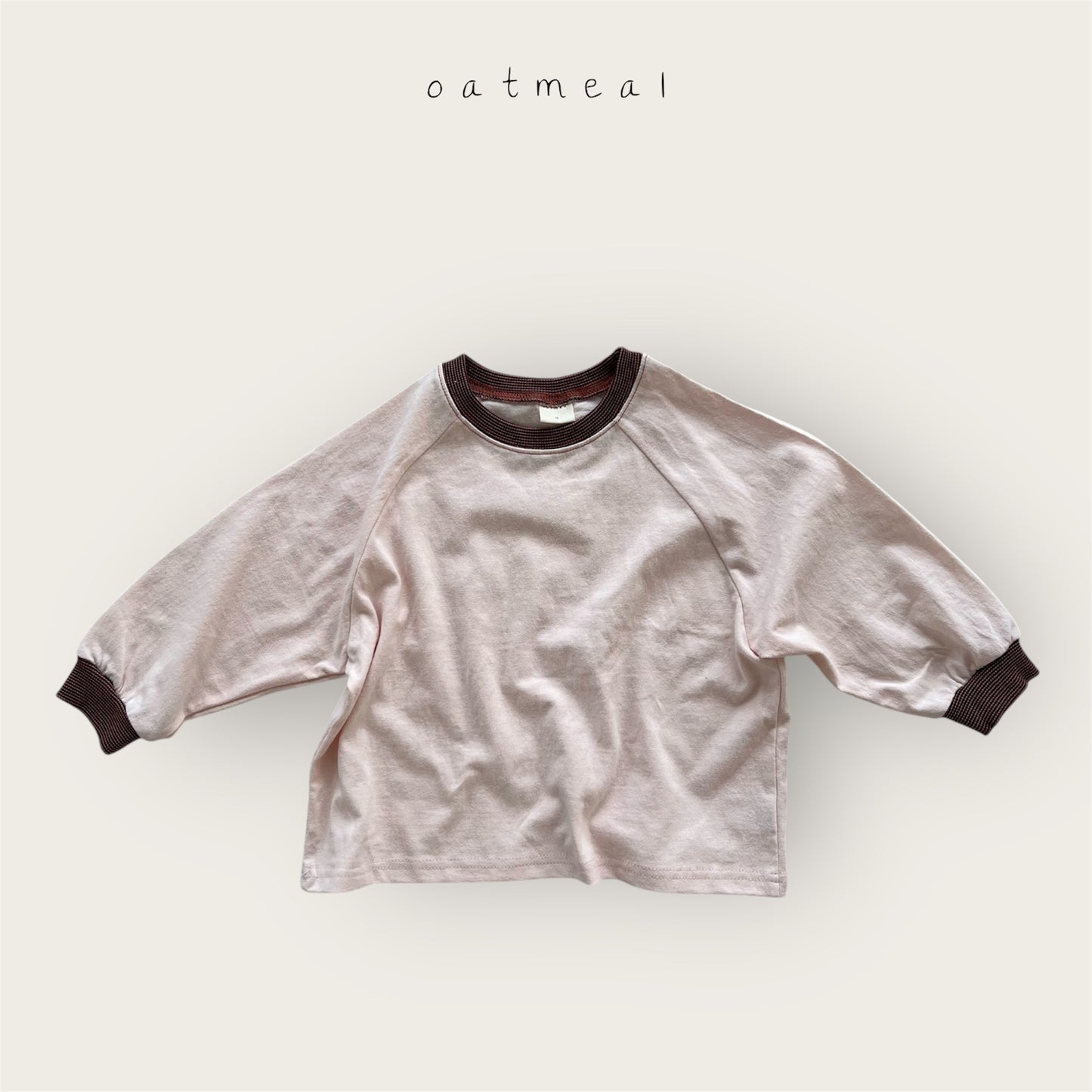 【予約商品】Reverse Raglan tee [Oatmeal] (26SS)【2026年3月中旬以降順次発送】