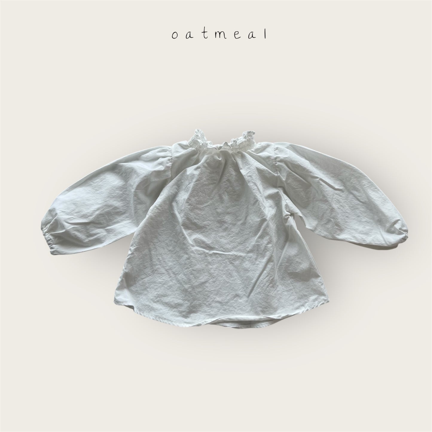 【予約商品】Smoke blouse [Oatmeal] (26SS)【2026年3月中旬以降順次発送】