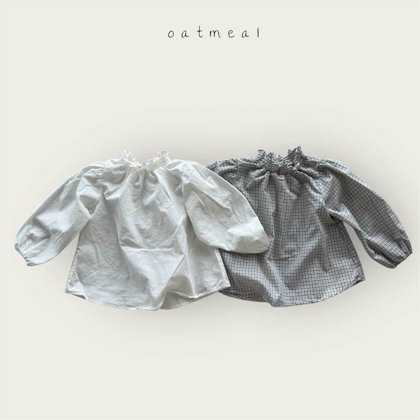 【予約商品】Smoke blouse [Oatmeal] (26SS)【2026年3月中旬以降順次発送】