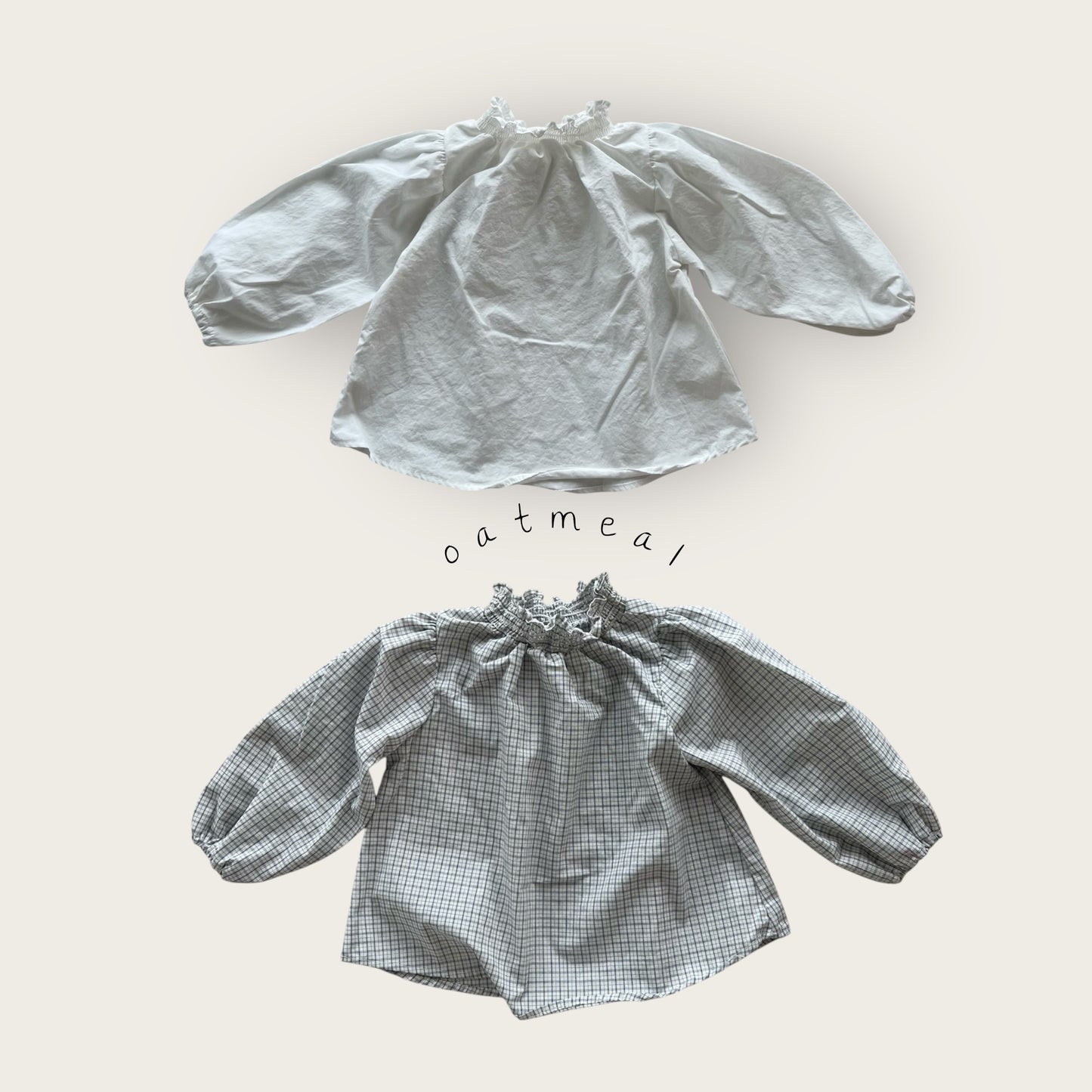 【予約商品】Smoke blouse [Oatmeal] (26SS)【2026年3月中旬以降順次発送】