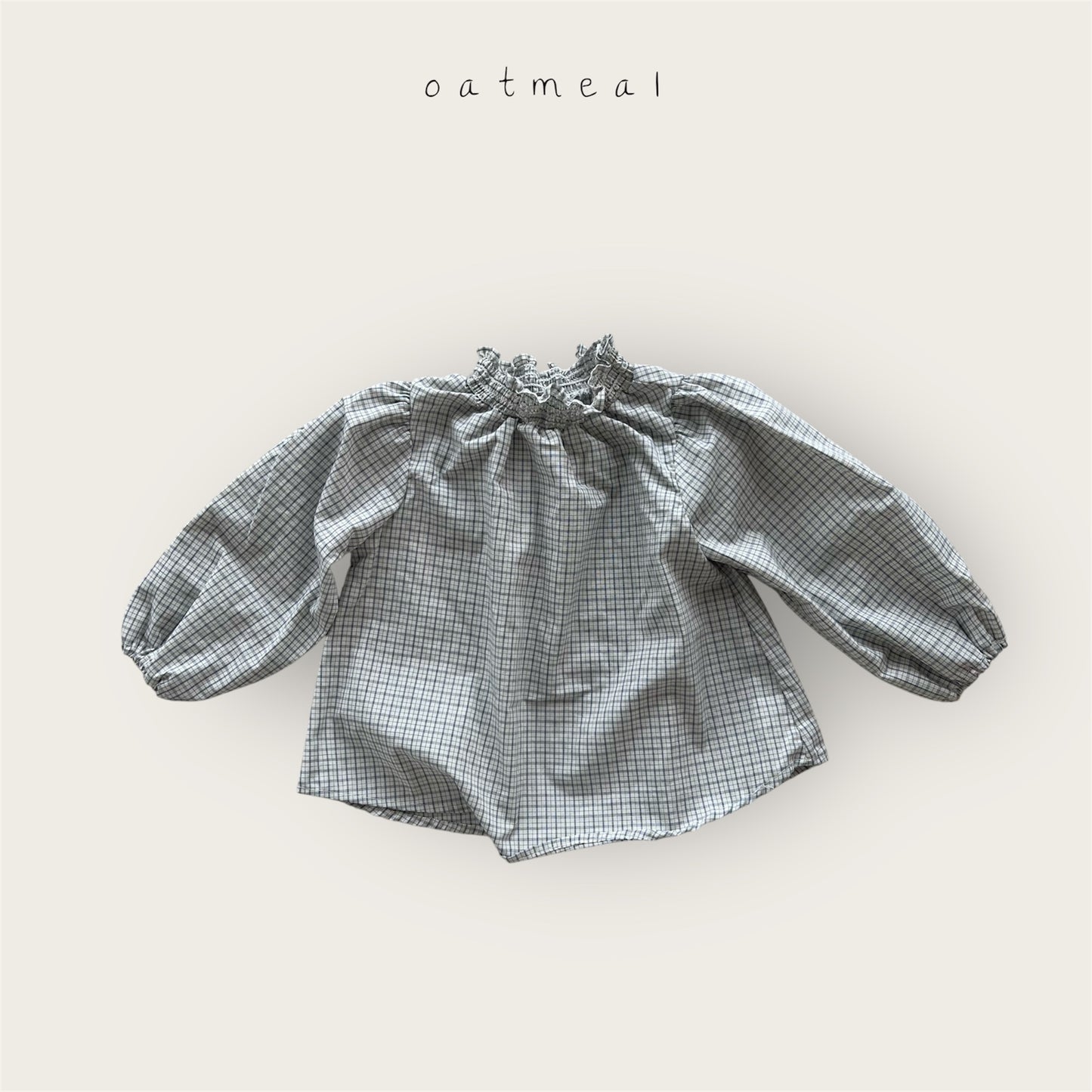 【予約商品】Smoke blouse [Oatmeal] (26SS)【2026年3月中旬以降順次発送】