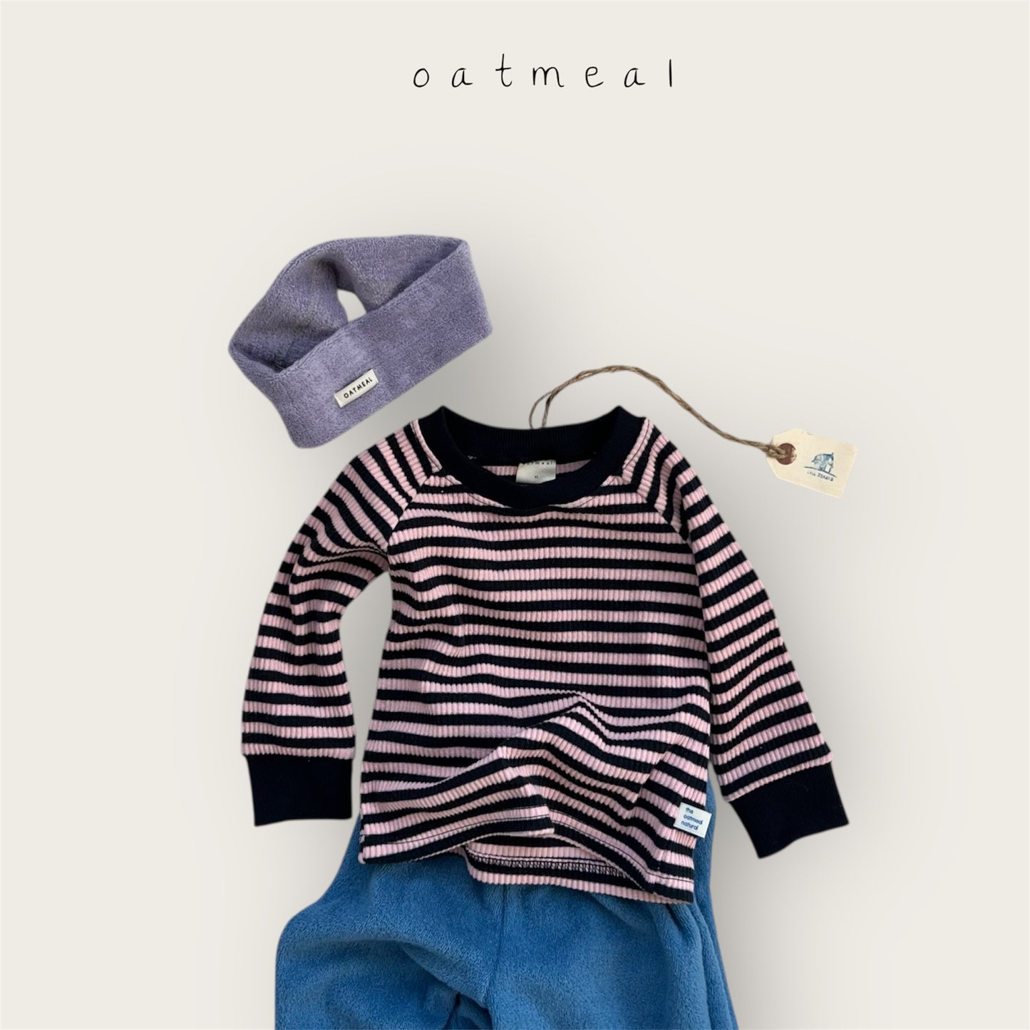 【予約商品】Jelly stripe tee [Oatmeal] (26SS)【2026年3月中旬以降順次発送】