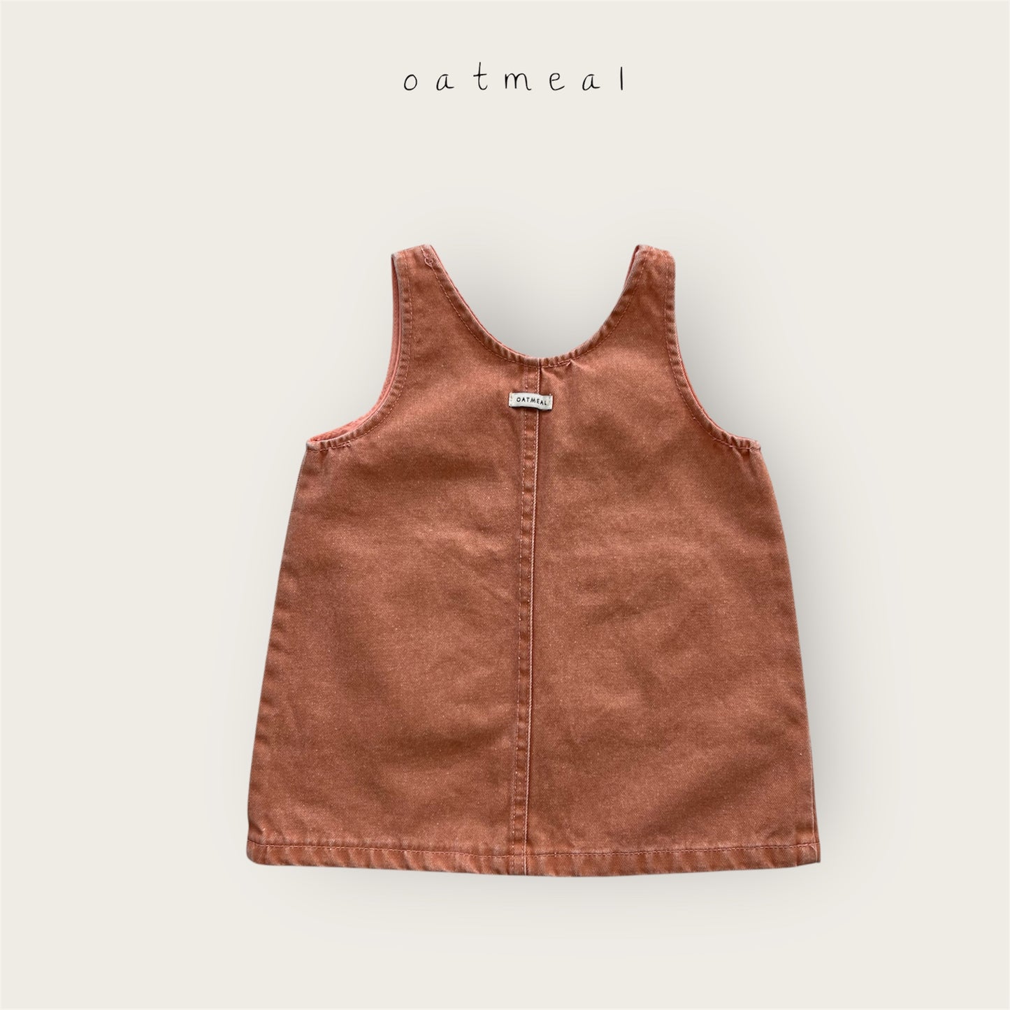 【予約商品】Vintage washed one-piece [Oatmeal] (26SS)【2026年3月中旬以降順次発送】