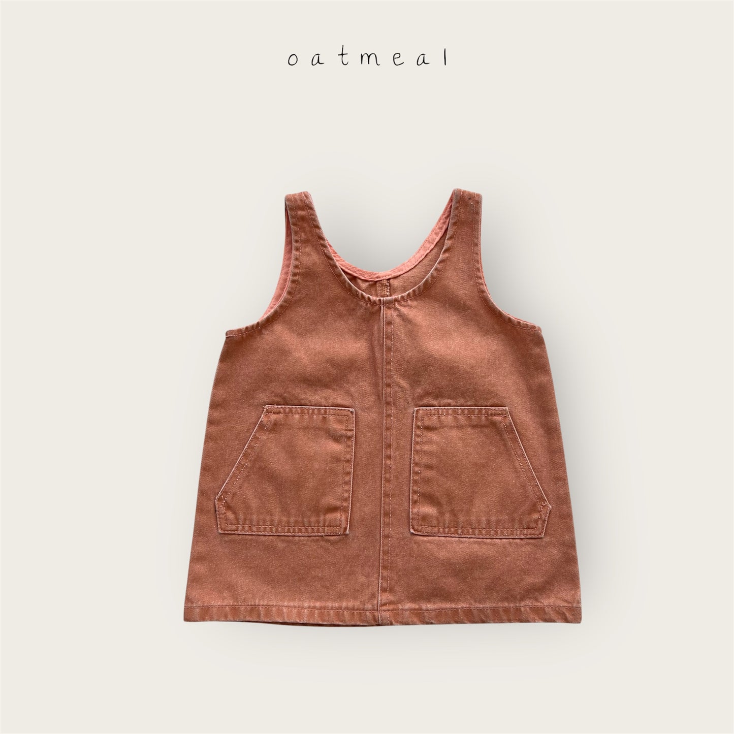 【予約商品】Vintage washed one-piece [Oatmeal] (26SS)【2026年3月中旬以降順次発送】