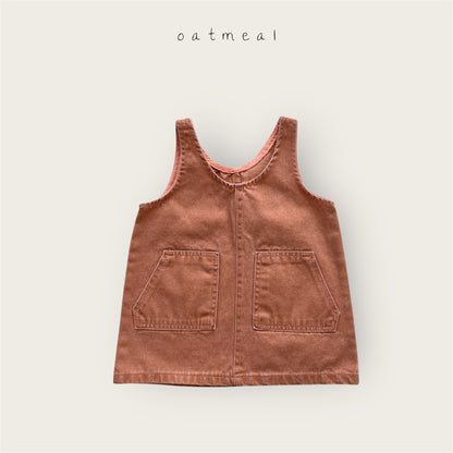 【予約商品】Vintage washed one-piece [Oatmeal] (26SS)【2026年3月中旬以降順次発送】
