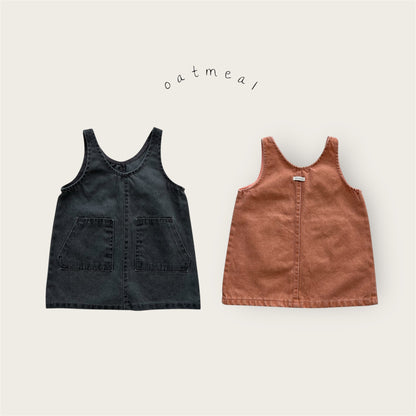 【予約商品】Vintage washed one-piece [Oatmeal] (26SS)【2026年3月中旬以降順次発送】