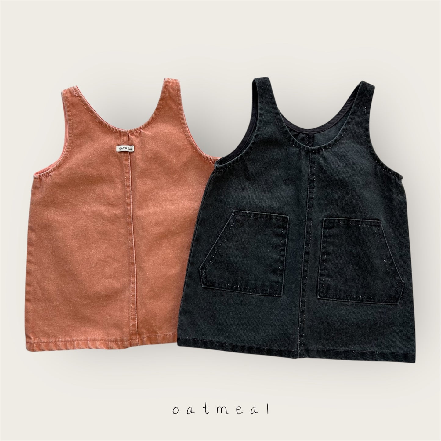 【予約商品】Vintage washed one-piece [Oatmeal] (26SS)【2026年3月中旬以降順次発送】