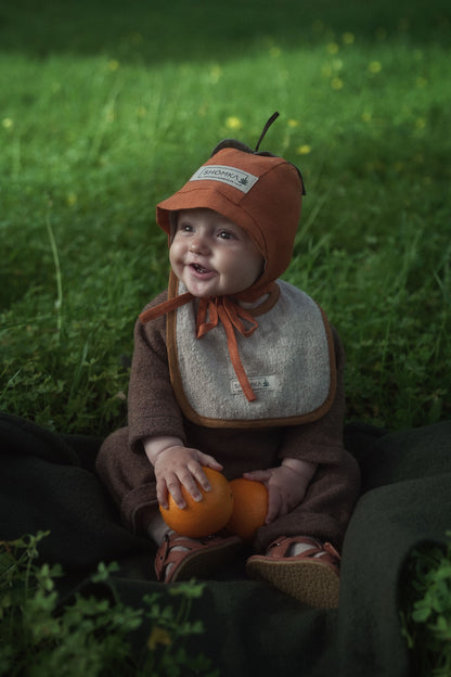 【オーダー会】'TANGERINE' LINEN FRUITS BONNET [SHOMKA] 【2026年4月中旬以降順次発送】