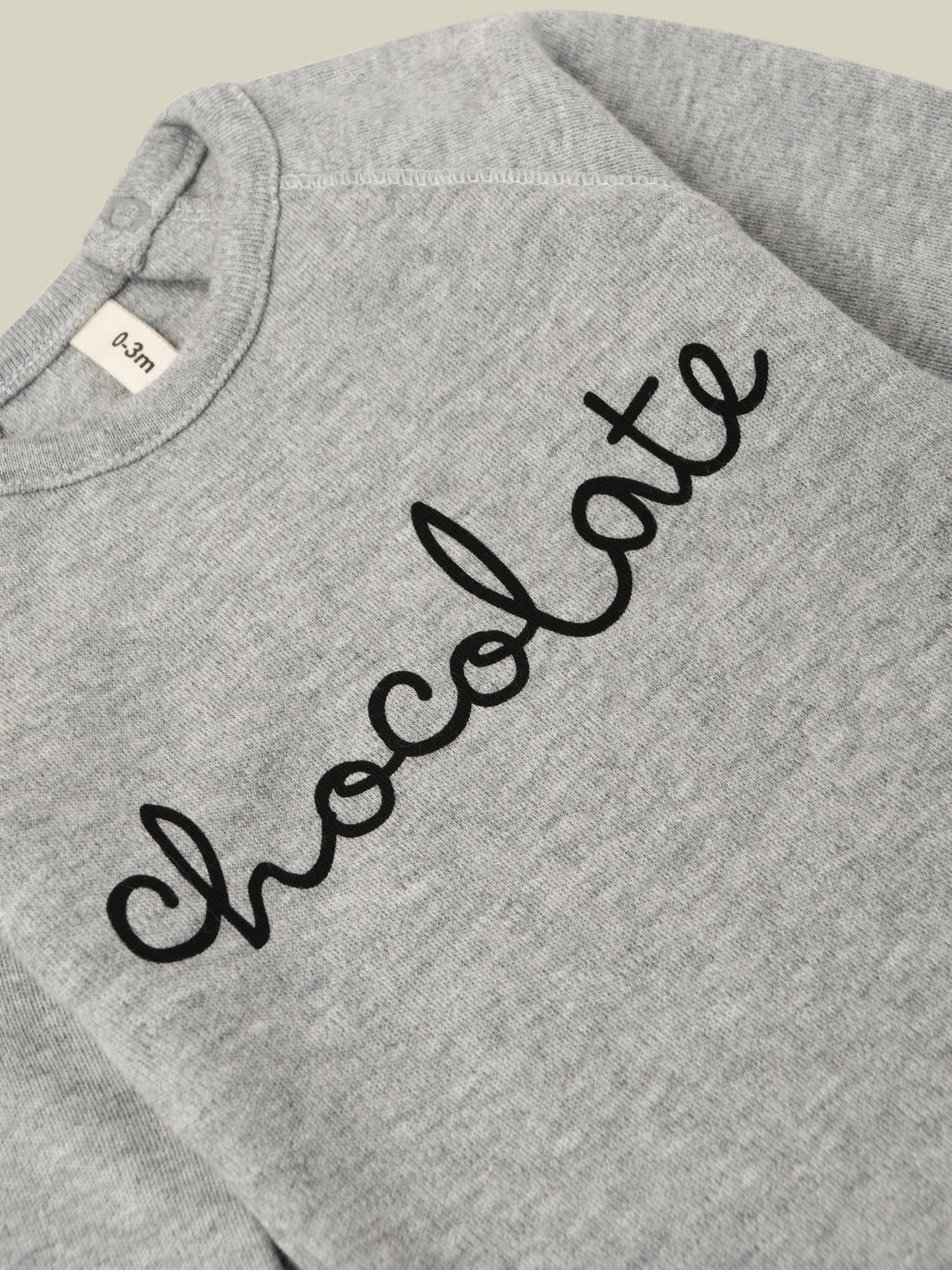 GREY MELANGE CHOCOLATE BODYSUIT [organic zoo] (Core Collection)