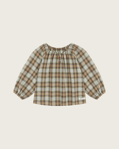 Forest Check Blouse [Doucement] (25AW)【2025年10月下旬以降お届け予定】