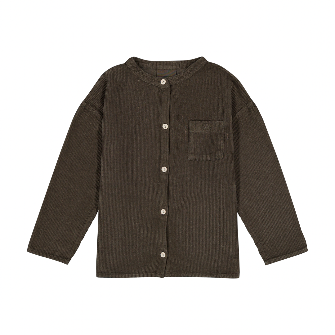 JIM SHIRT - DARK TAUPE [STUDIO BOHEME] (25AW)