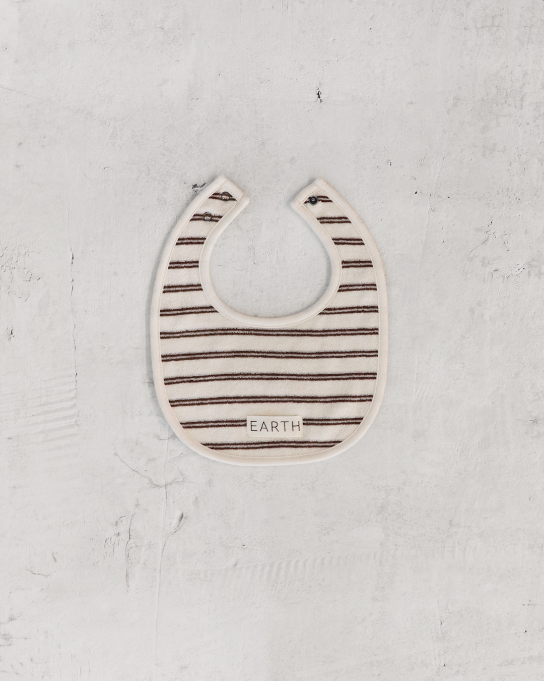 Organic Bib - Brown Stripe [EARTH THE ARCHIVE] (26AW)