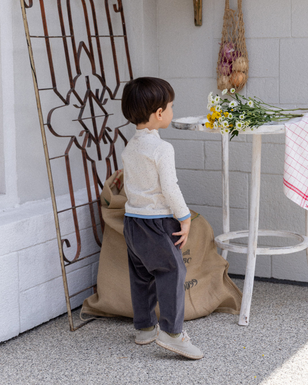 Rustic Corduroy Pants - Stone  [Doucement] (25AW)【2025年10月下旬以降お届け予定】