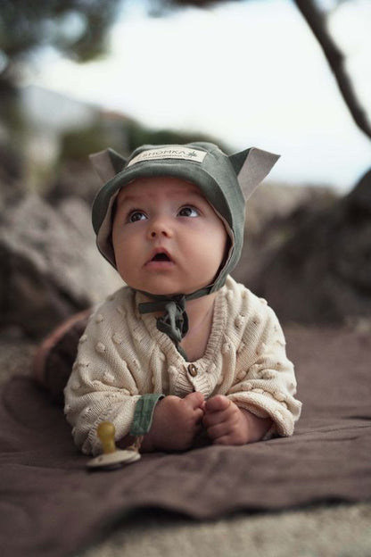 【オーダー会】'CAT' LINEN BONNET [SHOMKA] 【2026年4月中旬以降順次発送】