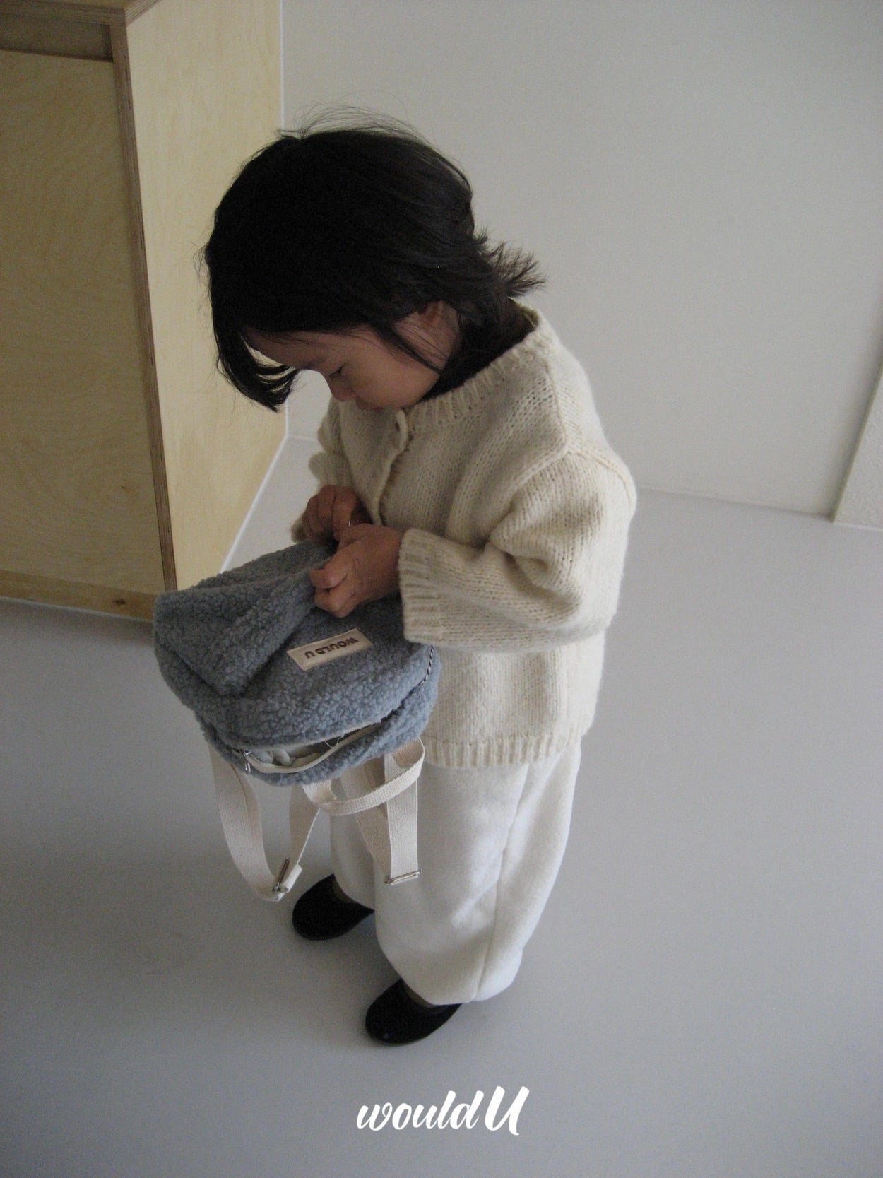 【オーダー会】Wouldu Teddy Back Pack - Baby Blue [wouldU]【2026年1月上旬以降順次お届け予定】