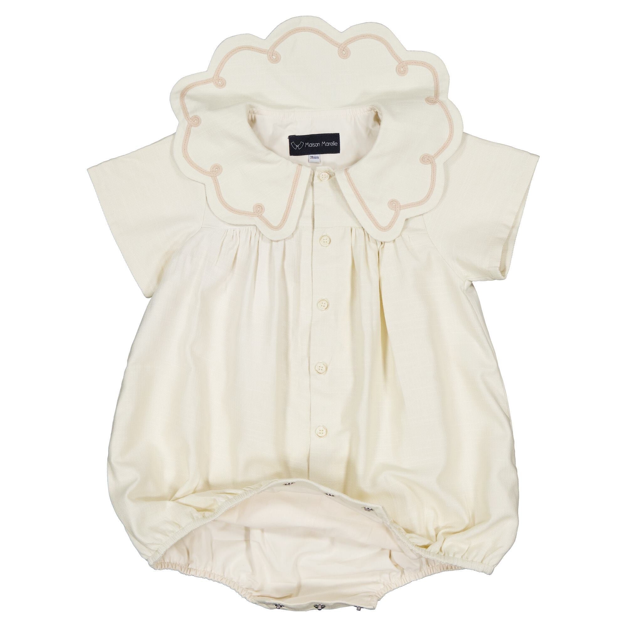 【Maison Marelle】Romper CARNOT Romper CARNOT- linen short sleeves [Maison Marelle](25SS DROP2