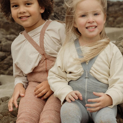 Retro Ribbed Footless Tights - Marshmallow Sky [SILLY Silas]