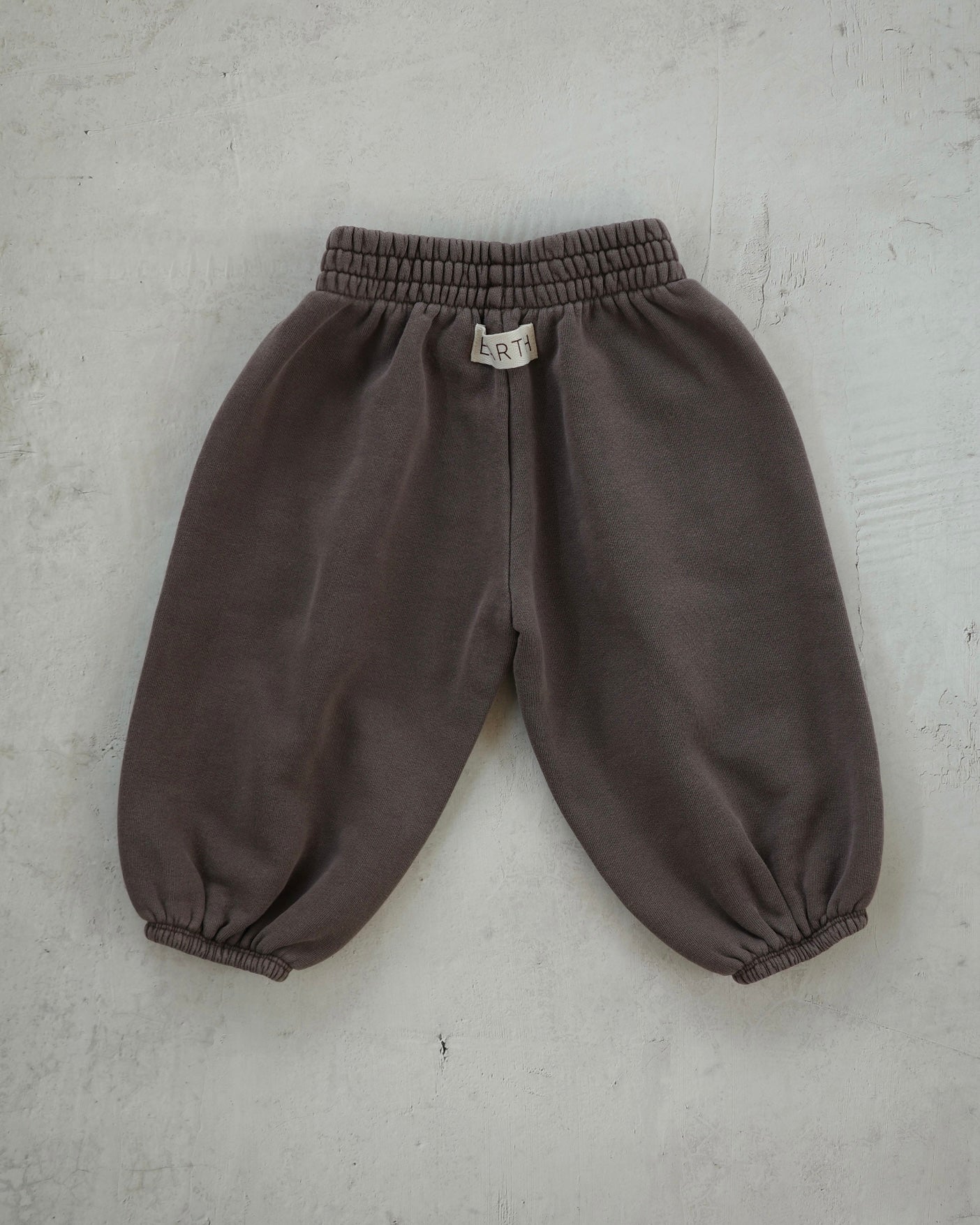 Organic French terry bottom - Brown [EARTH THE ARCHIVE] (26AW)