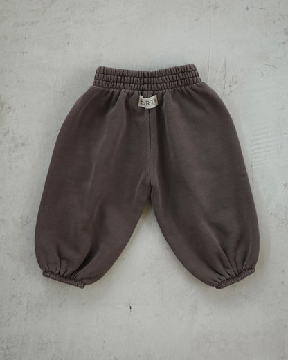 Organic French terry bottom - Brown [EARTH THE ARCHIVE] (26AW)