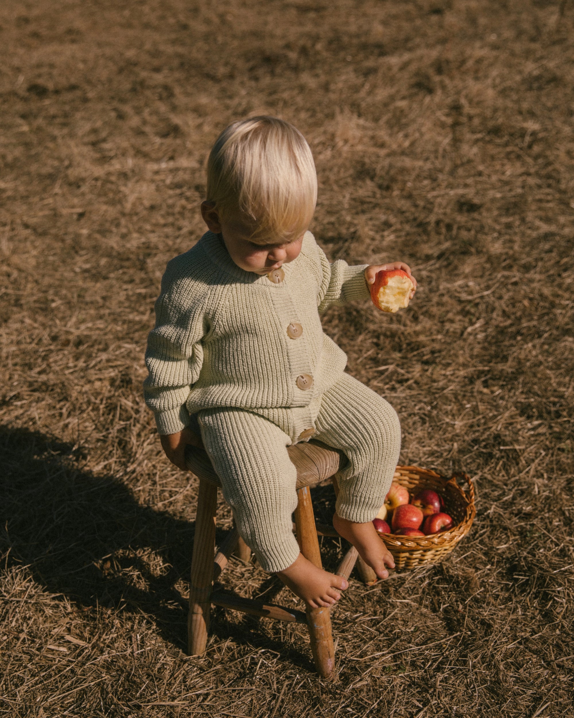 Button knit jumpsuit - Brown [EARTH THE ARCHIVE] (26AW)