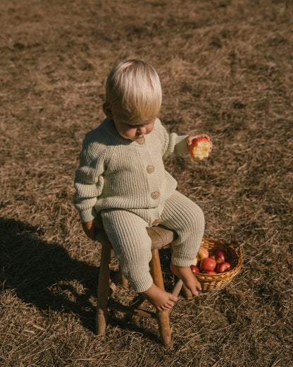 Button knit jumpsuit - Brown [EARTH THE ARCHIVE] (26AW)