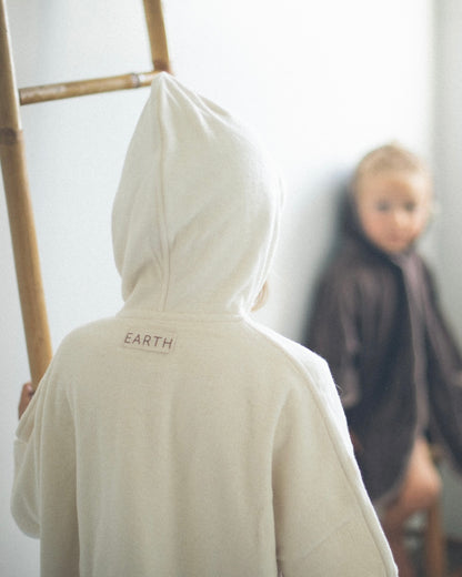 Towel Poncho - Ecru Cream [EARTH THE ARCHIVE] (26AW)