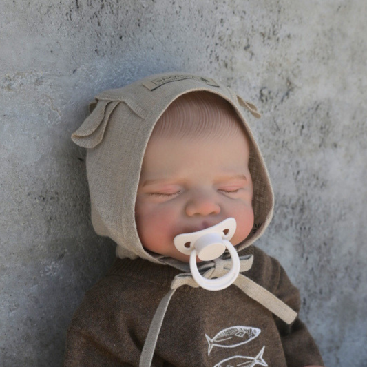 Bear Newborn Bonnet - Neutral [SHOMKA]