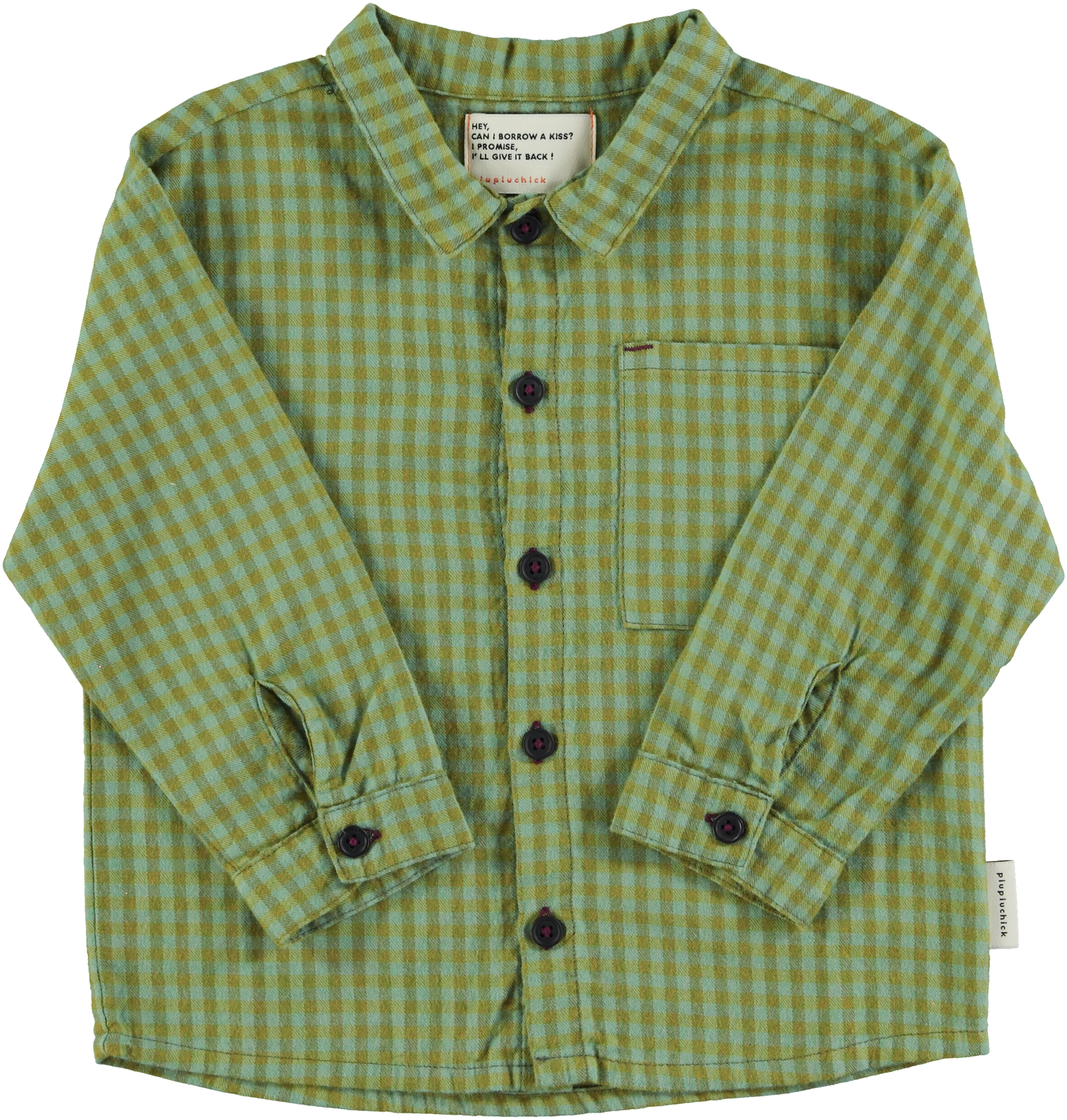 SHIRT - GREEN CHECKERED [piupiuchick] (25AW)