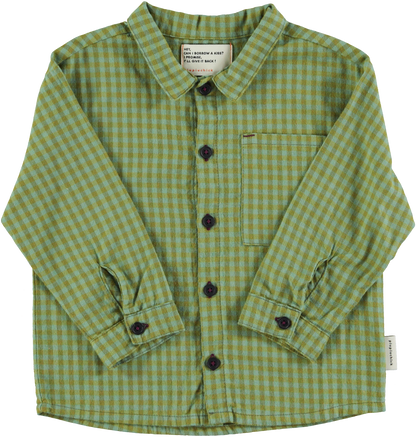 SHIRT - GREEN CHECKERED [piupiuchick] (25AW)