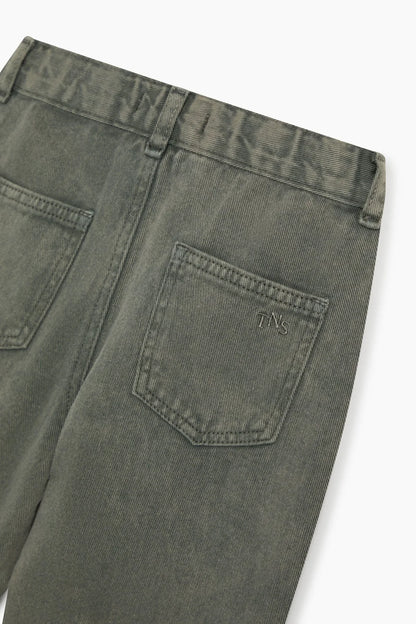 TNS Denim Baggy Pant - Tea Leaf [the new society](26AW)drop1