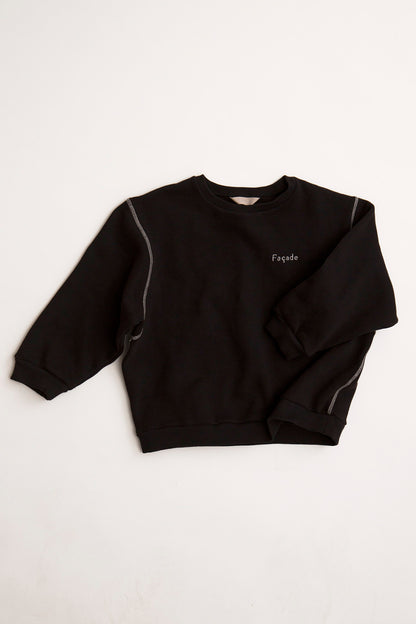 Chunky Sweatshirt - Black [Façade](26AW)drop1