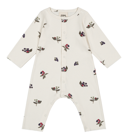 【予約販売】 BEN JUMPSUIT - ECRU / BLACKBERRIES [STUDIO BOHEME] (25AW) 【2025年9月中旬以降入荷予定】