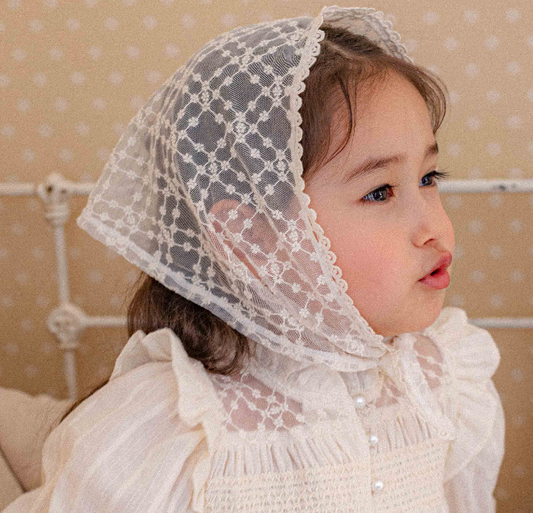 【予約商品】Arabella Lace Triangle Bandana [Oren] (26SS)【2026年3月中旬以降順次発送】