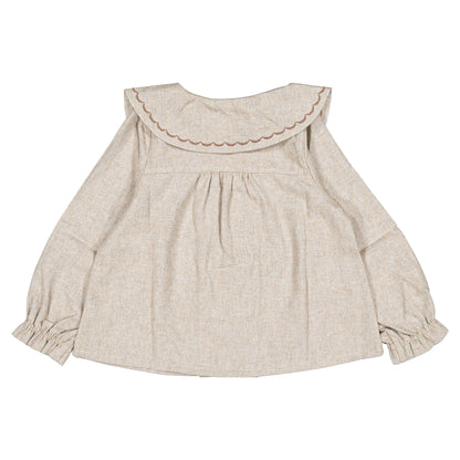 【オーダー会】 Blouse NOLLET - flannel beige [Maison Marelle](25AW Drop1) 【2025年12月中旬以降発送予定】