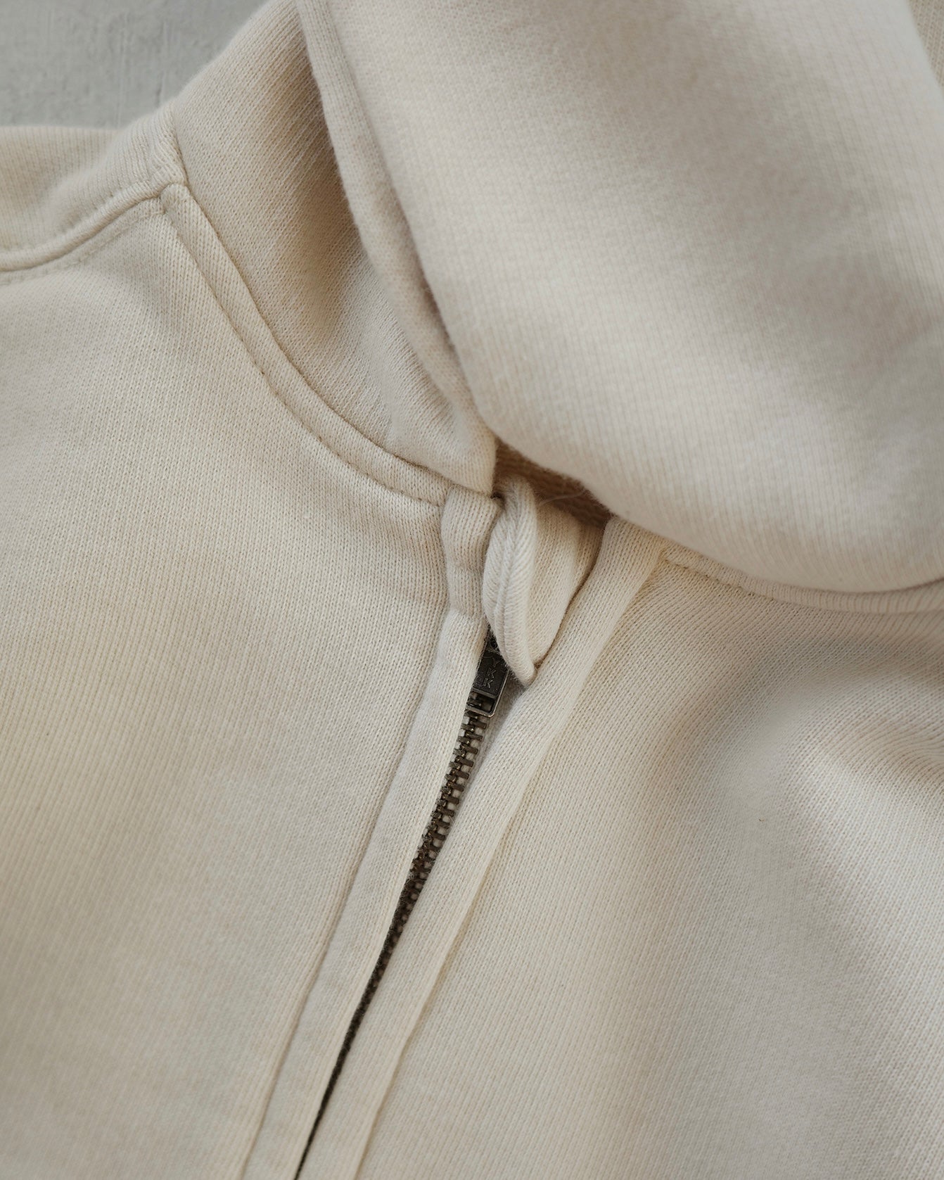 Organic French terry suit - Cream [EARTH THE ARCHIVE] (26AW)