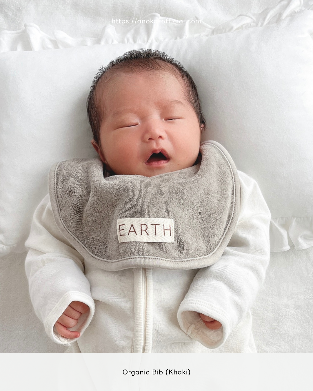 Organic Bib - Ecru Cream [EARTH THE ARCHIVE] (26AW)