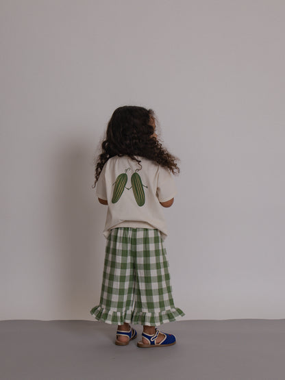 Dill Gingham Frill Culottes [organic zoo] (26SS)