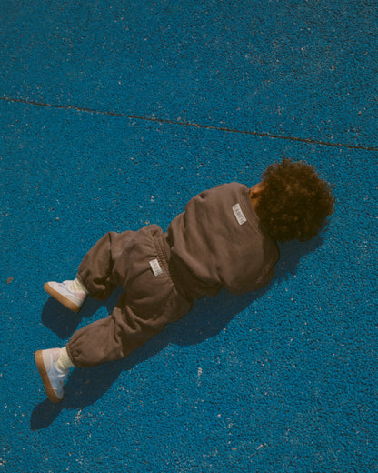 Organic French terry bottom - Brown [EARTH THE ARCHIVE] (26AW)