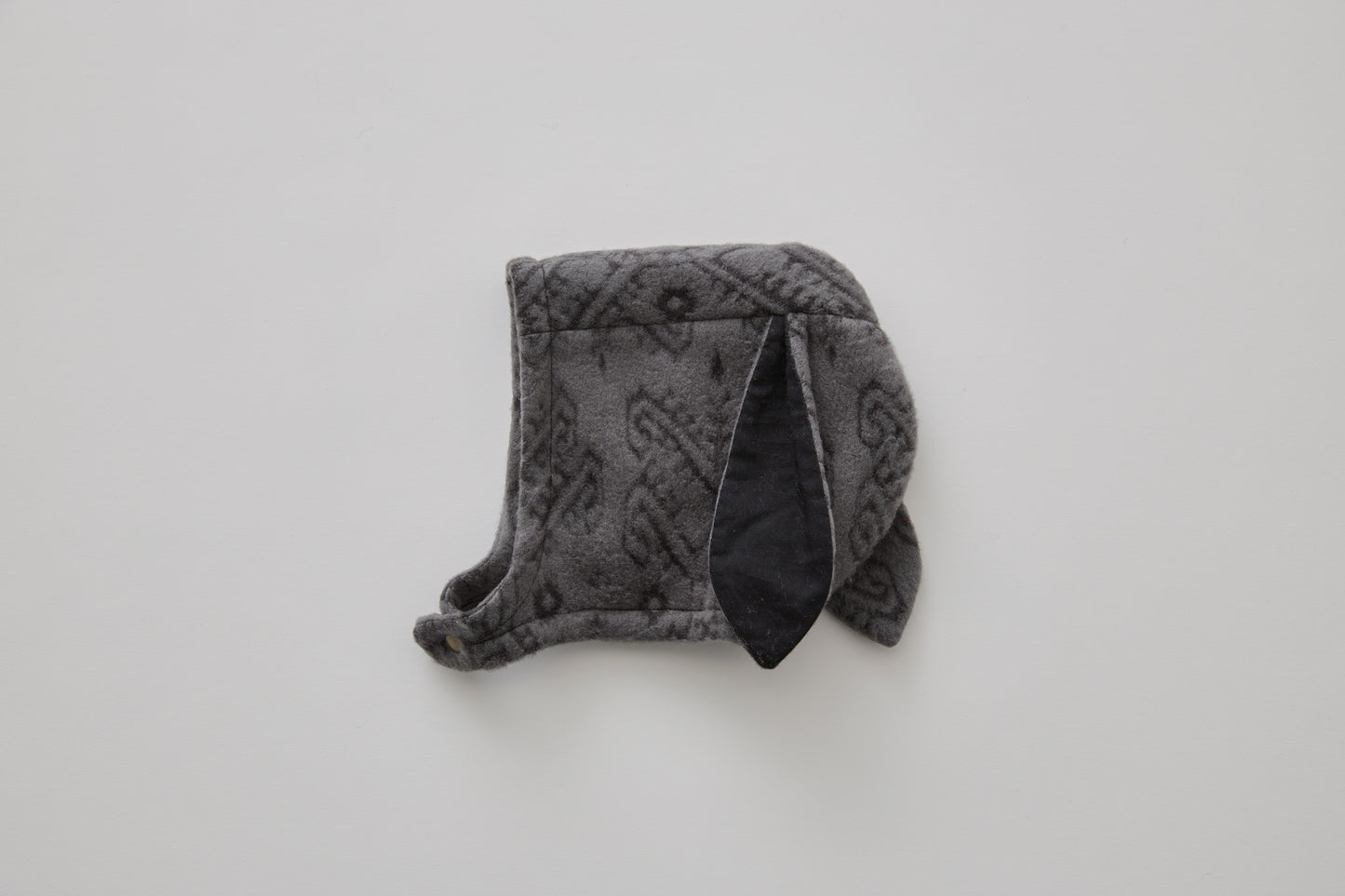 Snow Jacquard Bunny Bonnet - Gray [eLfinFolk / エルフィンフォルク] (25AW•Drop2) 【2025年9月中旬以降発送予定】