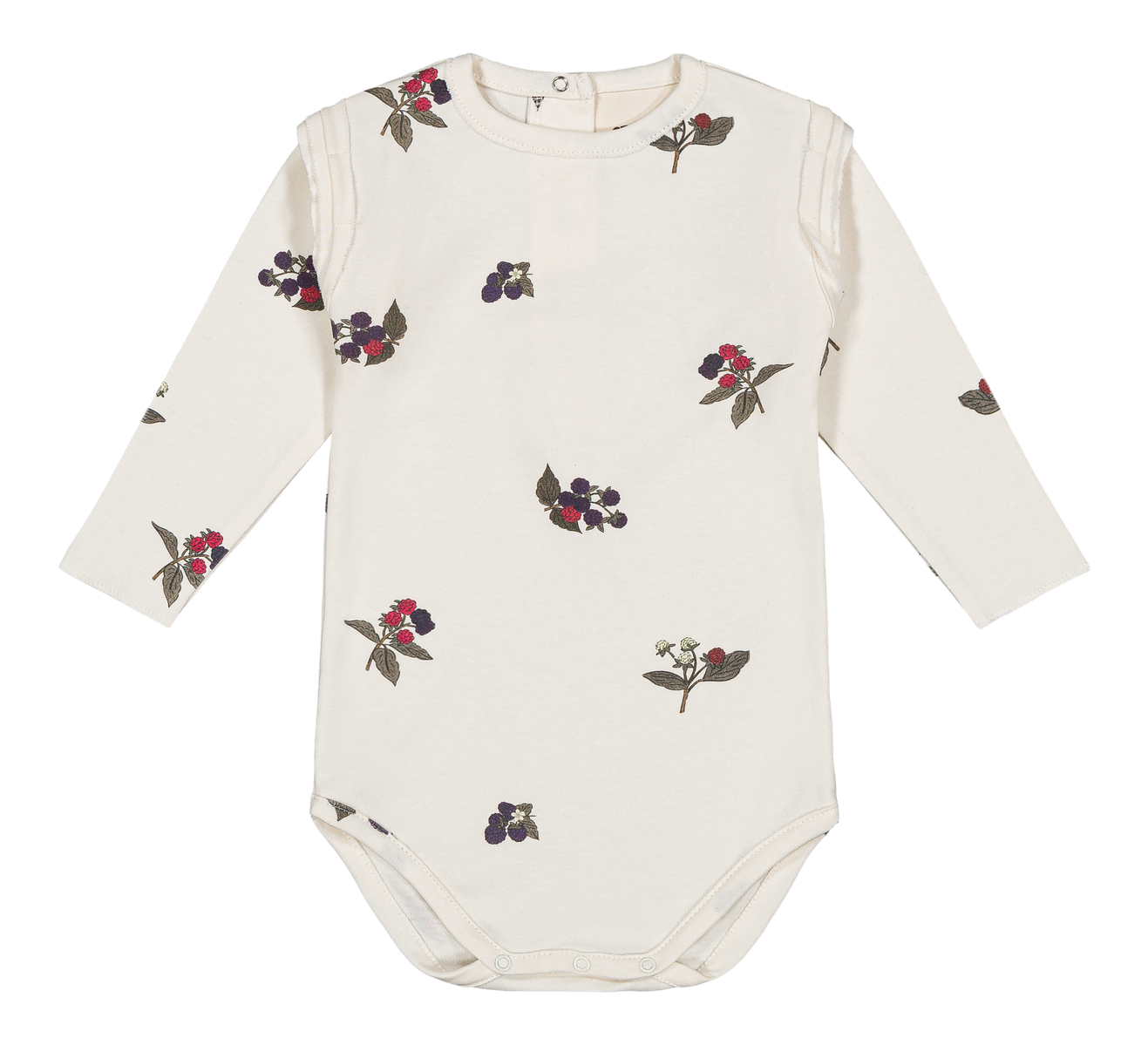 LALA BODYSUIT - ECRU / BLACKBERRIES [STUDIO BOHEME] (25AW)