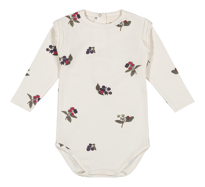 【予約販売】 LALA BODYSUIT - ECRU / BLACKBERRIES [STUDIO BOHEME] (25AW) 【2025年9月中旬以降入荷予定】