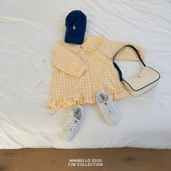 【予約販売】Shushu check one-piece [NINIBELLO] (26SS)【2026年2月下旬以降順次発送】
