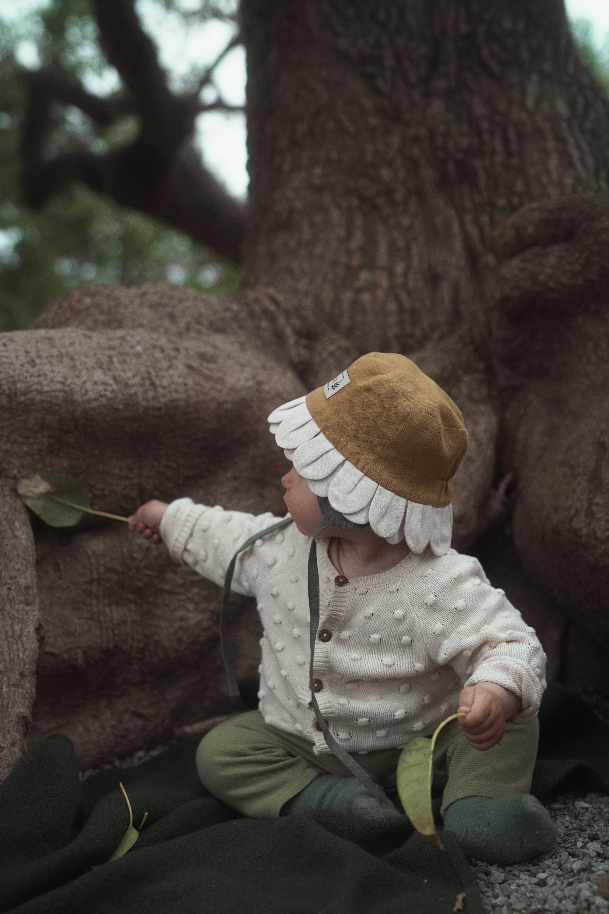 【オーダー会】'DAISY' LINEN FLOWER HAT [SHOMKA] 【2026年5月下旬以降順次発送】