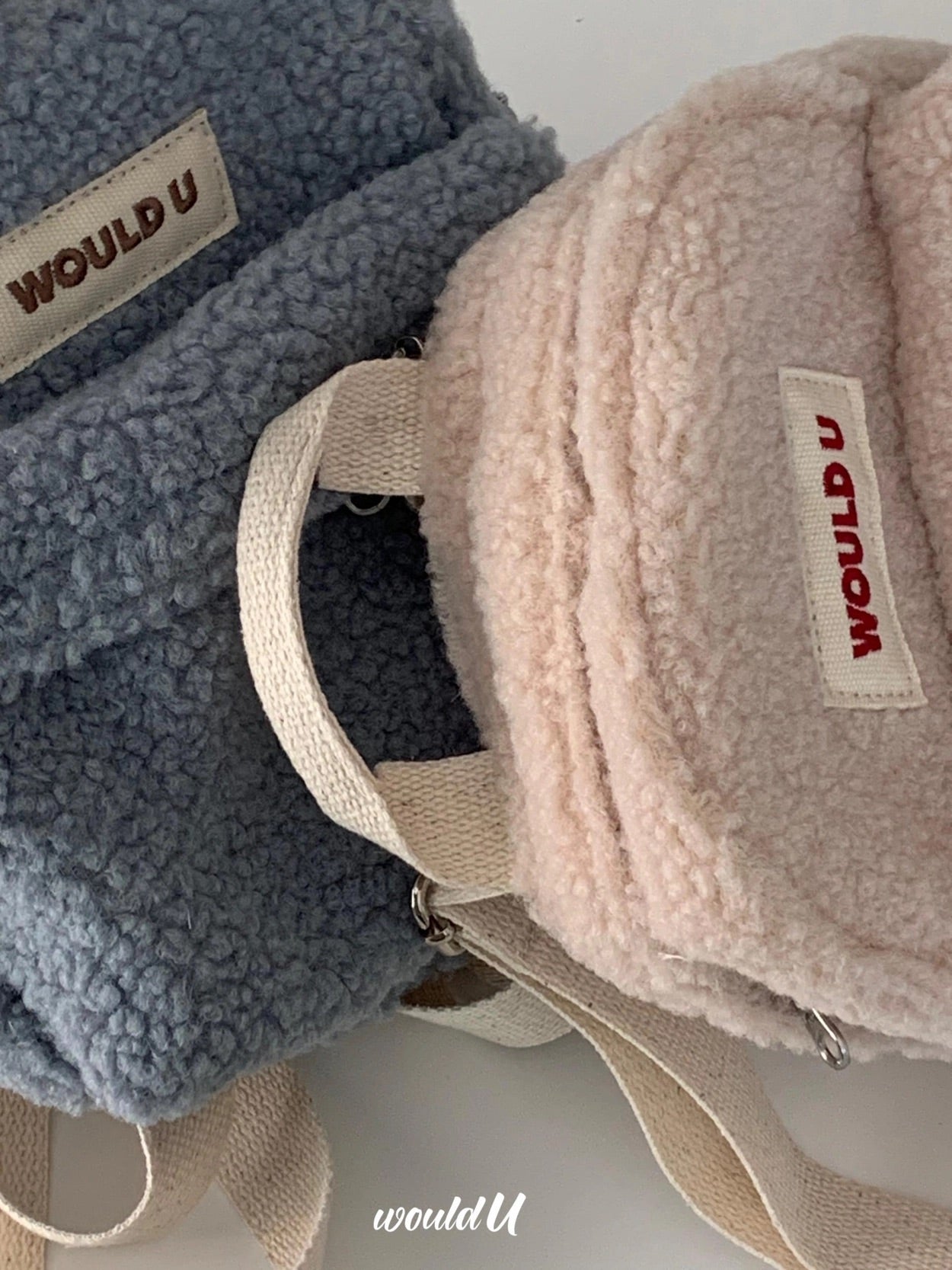 【オーダー会】Wouldu Teddy Back Pack - Cream Beige [wouldU]【2026年1月上旬以降順次お届け予定】