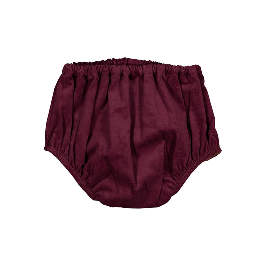 Bloomer CHAILLOT - VELVET burgundy [Maison Marelle](25AW Drop1)