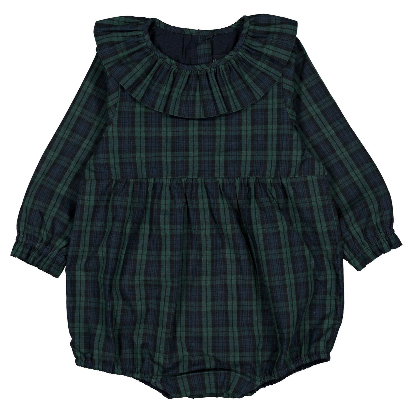 【オーダー会】 Romper DUPLEIX - tartan green& blue
 [Maison Marelle](25AW Drop1) 【2025年12月中旬以降発送予定】