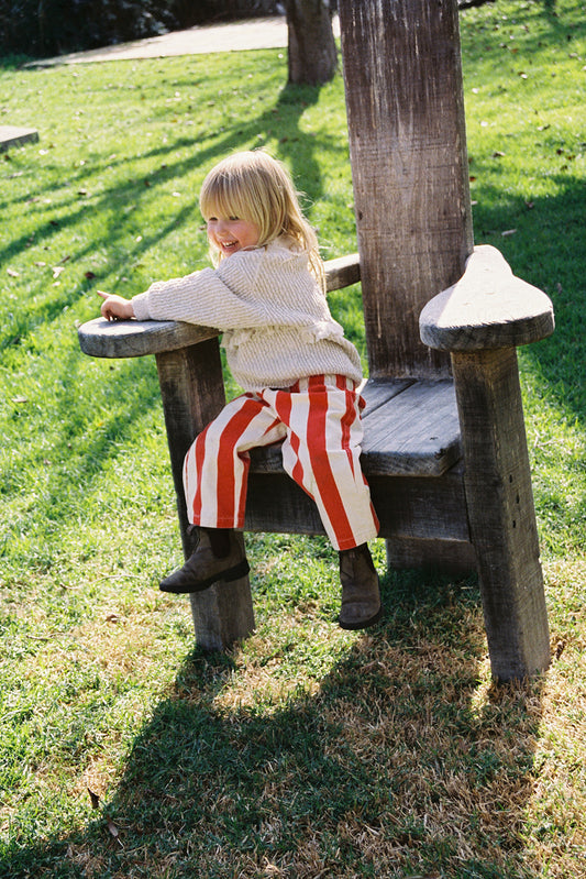 Organic Fringe Rib Knit Pull Over - Natural [GROWN] (26AW)drop3