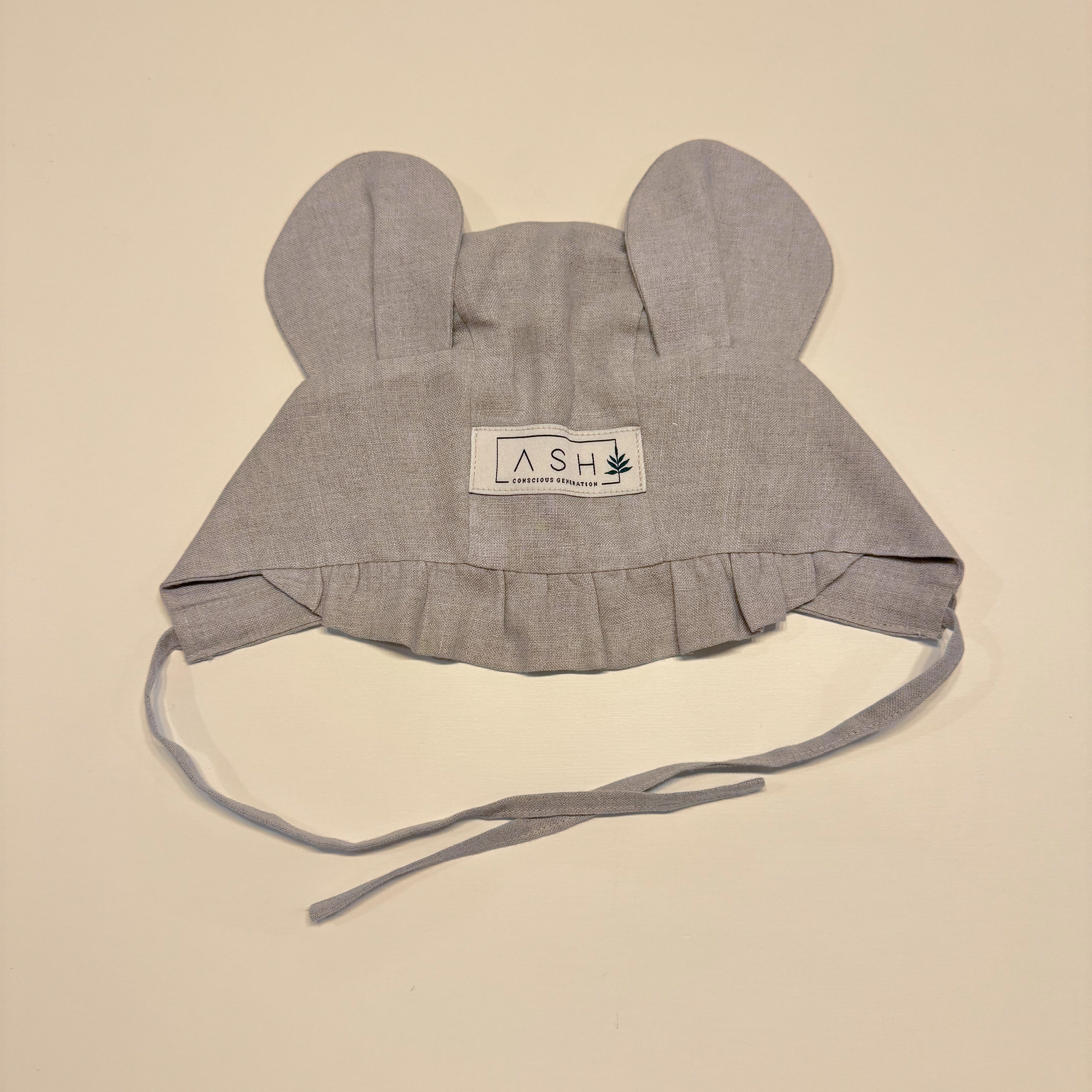 【ASH generation】Mouse Bonnet  45cm(6-9M) ASH generation】Mouse Bonnet 45cm(6-9M) （Organic baby MOUSE