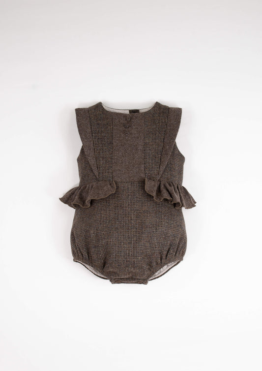 woollen romper suit with frill - Multi coloured (Mod.3.2)